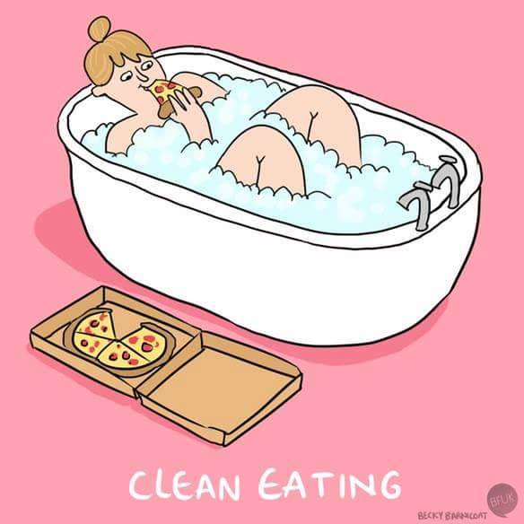 Clean Eating in the Tub